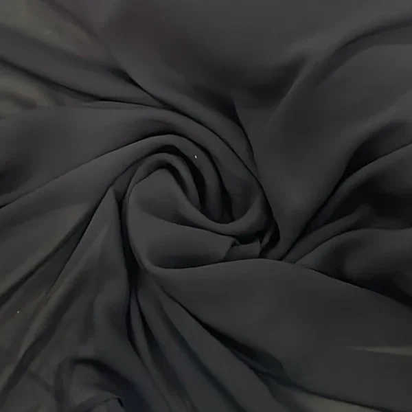 Wool Chiffon Formal Black